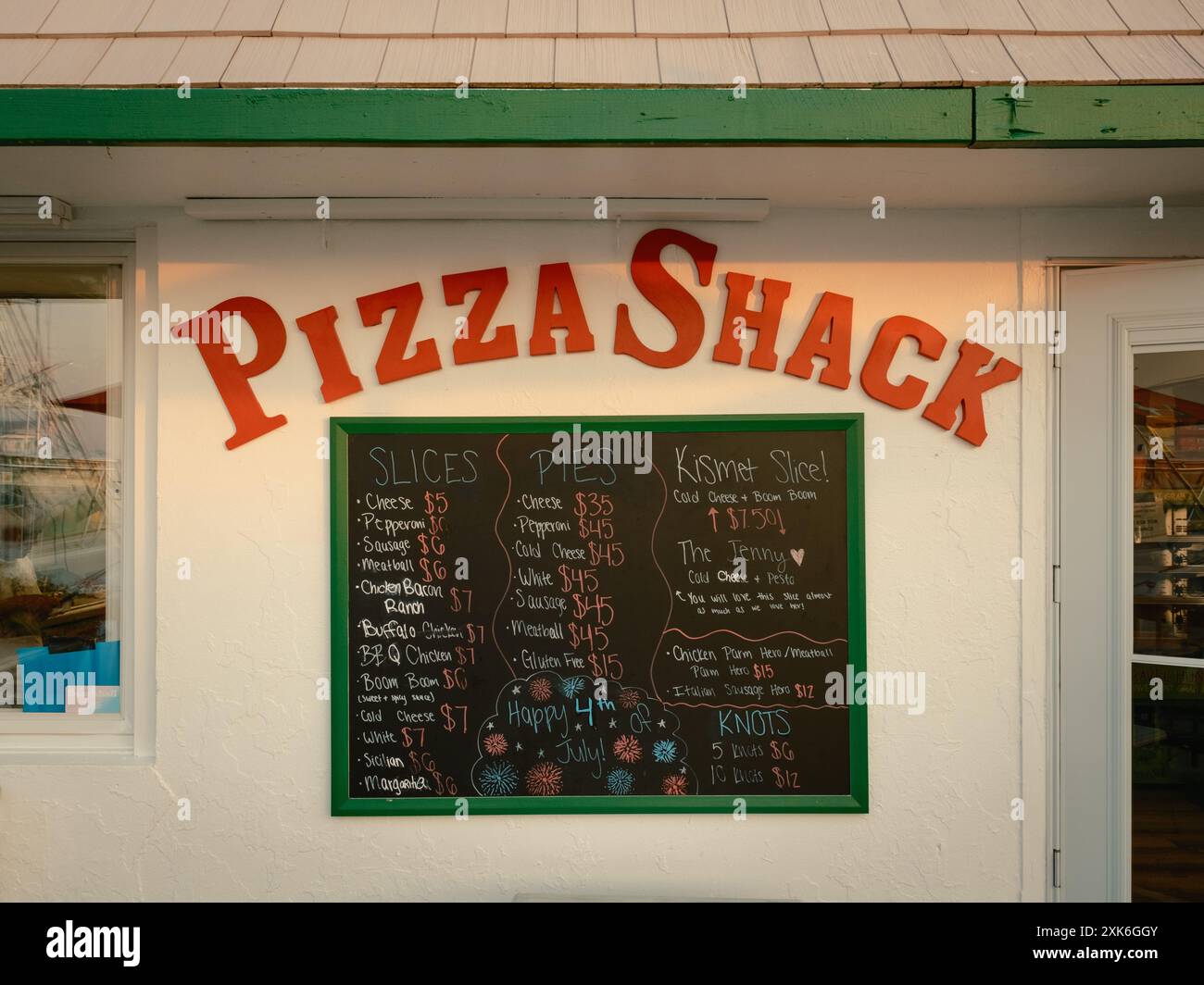 Pizza Shack of Kismet, Fire Island, New York Stock Photo - Alamy