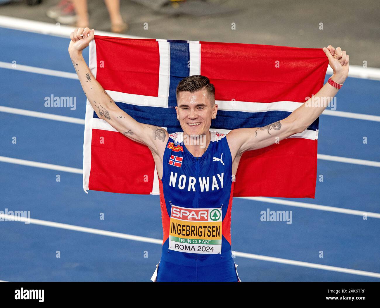 Jakob Ingebrigtsen (Norway), 5000m men's gold medal at European