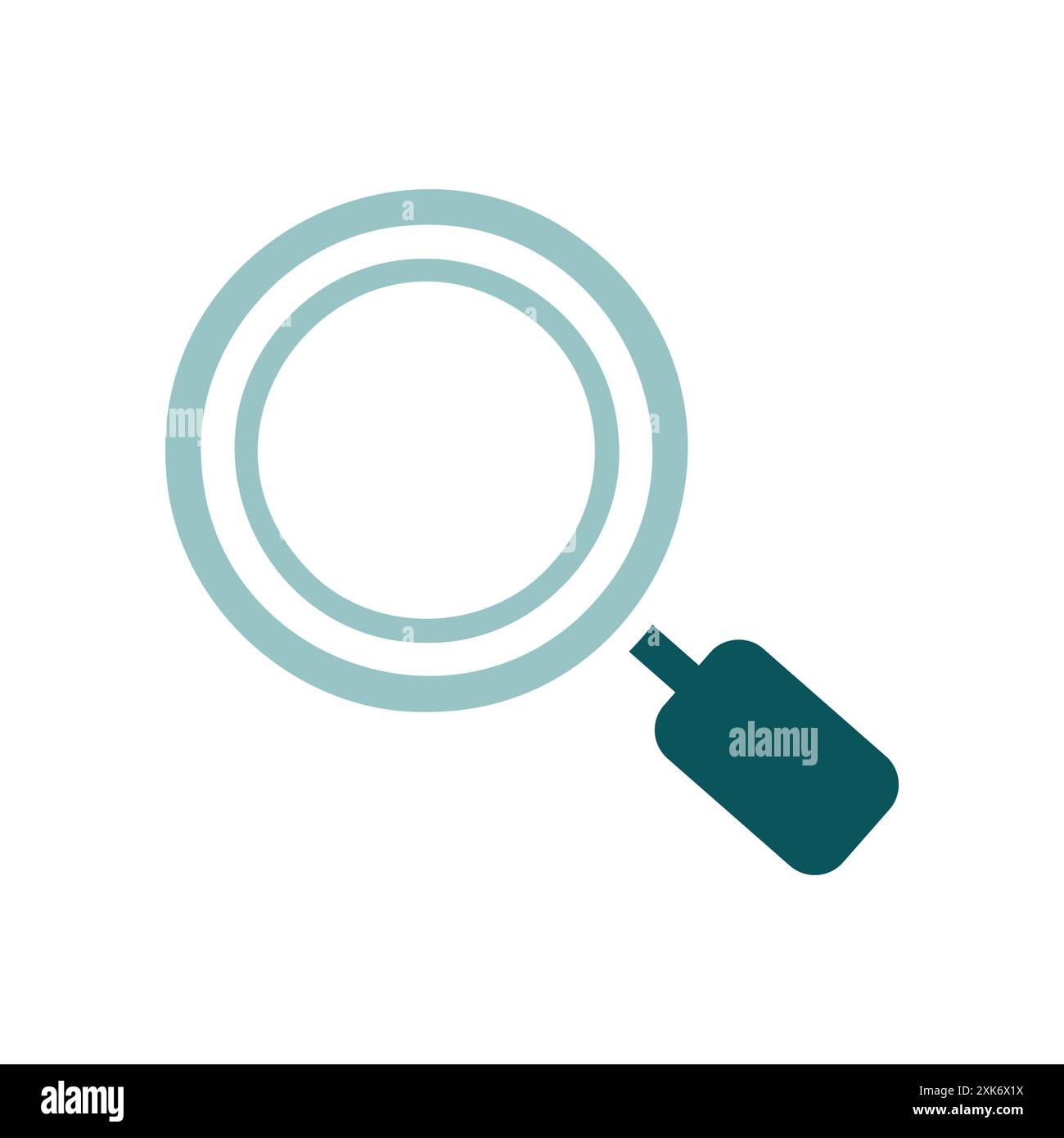 Search magnifier icon. Magnifying glass symbol. Zoom pictogram. E ...
