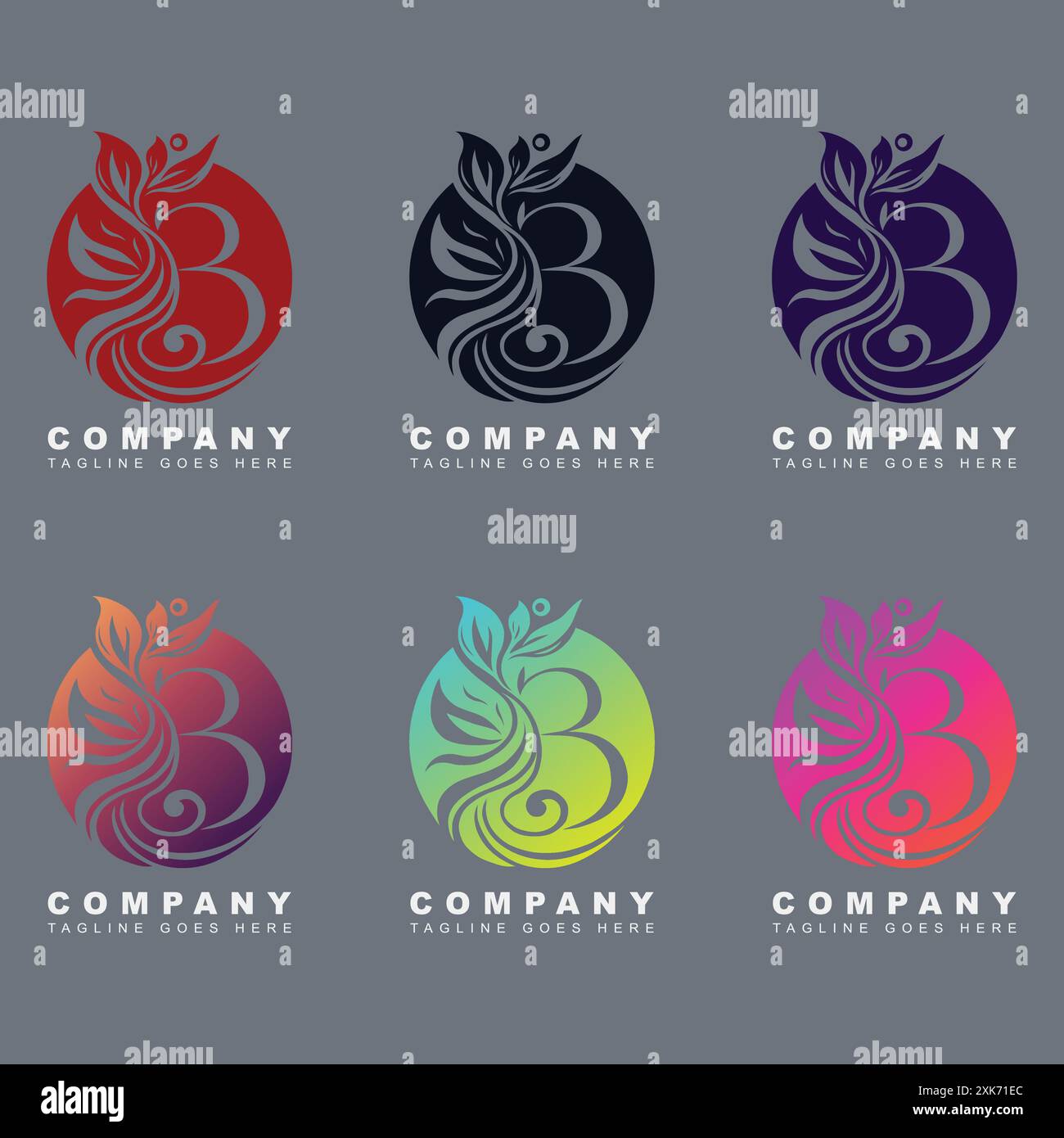 Letter B Logo vector design template Stock Vector Image & Art - Alamy