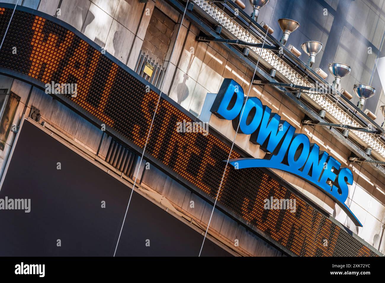 Dow Jones and Wall Street Journal - New York City, USA. Stock Photo