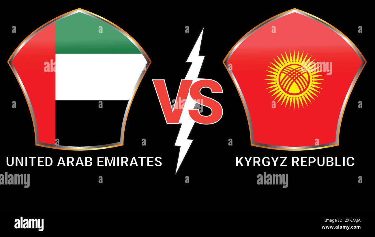 Kyrgyzstan vs uae Stock Vector Images - Alamy