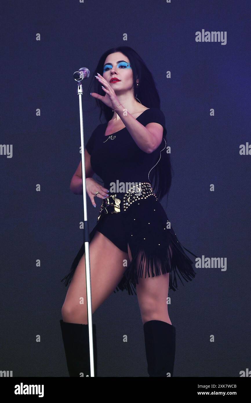 LONDON, ENGLAND JULY 13 MARINA (Marina Lambrini Diamandis) performing at British Summertime