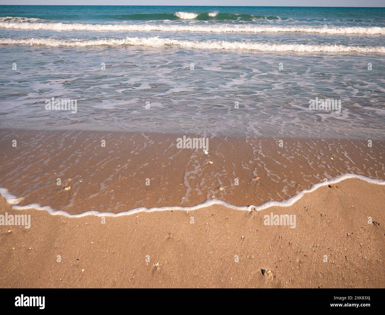A beautiful shot of the Mediterranean sea in Frontignan in the south of France Stock Photo