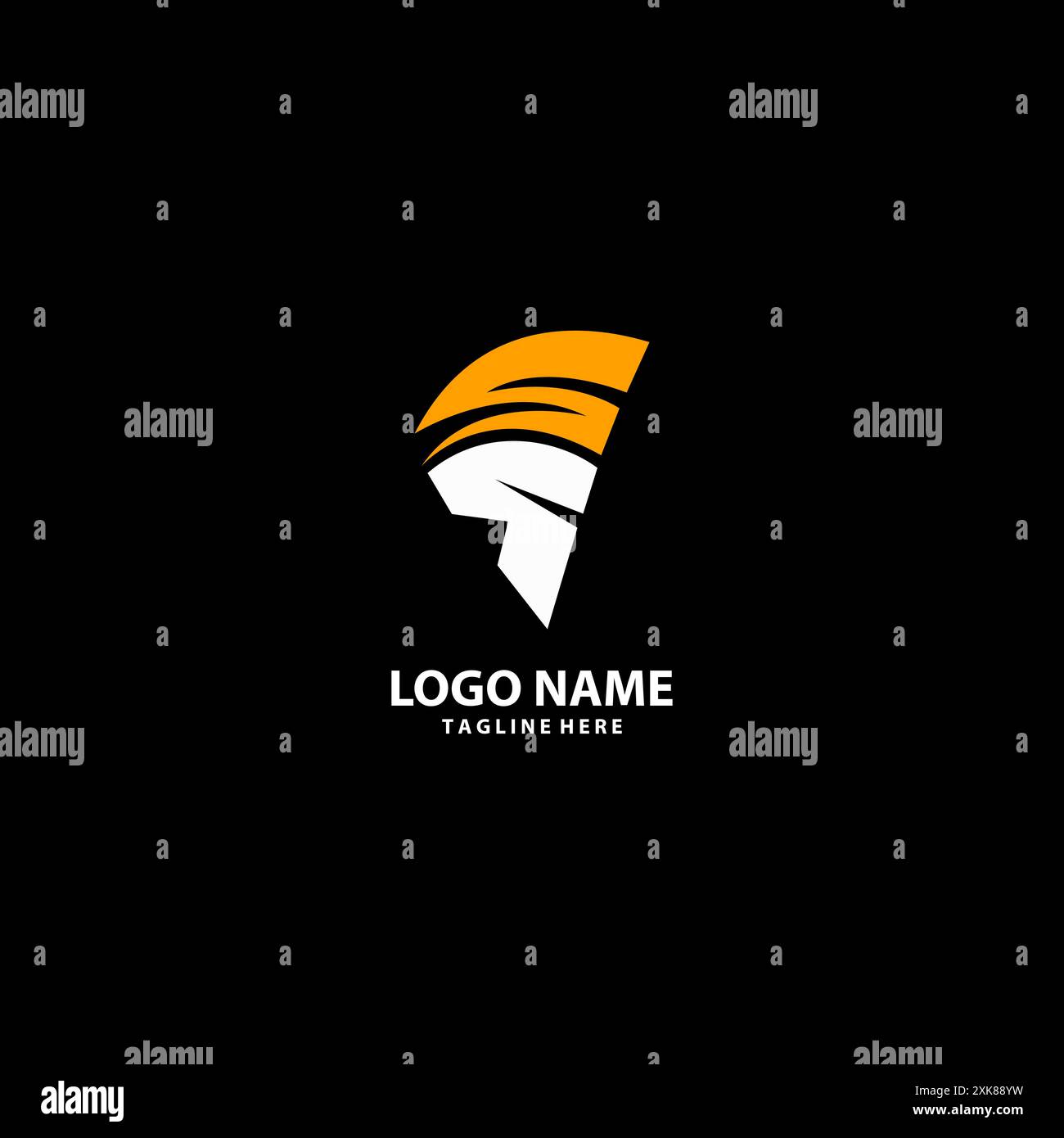 initial SP spartan logo design Stock Vector