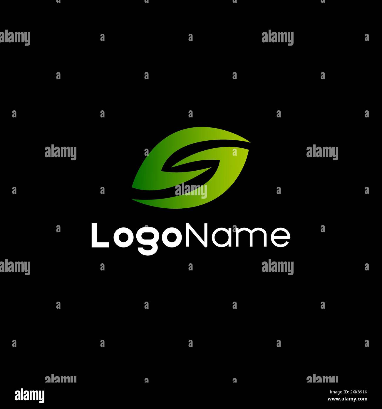 initial S leaf logo design vector Stock Vector Image & Art - Alamy