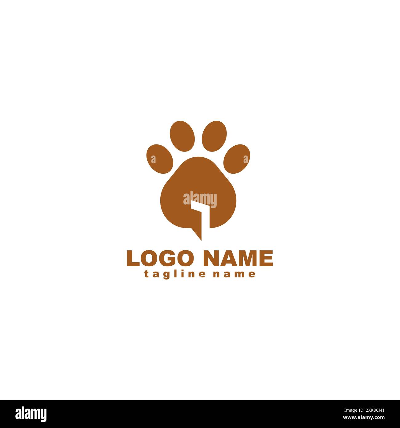 pet shop house logo design vector Stock Vector