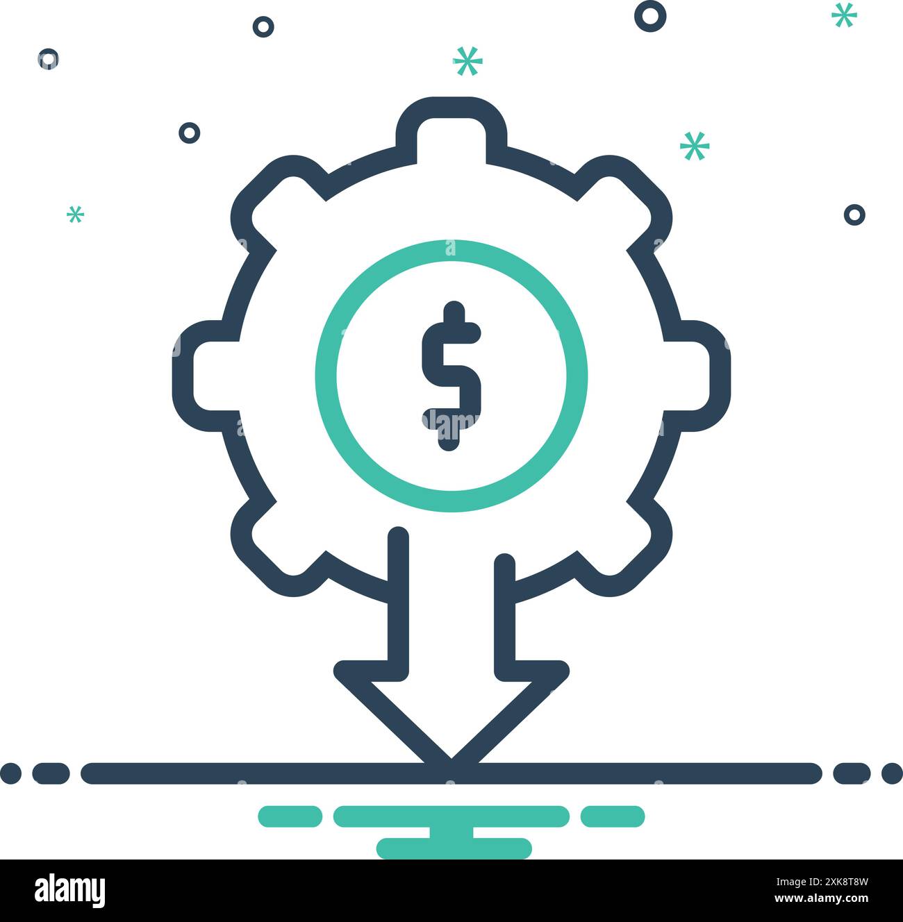 Icon for reduced,below Stock Vector Image & Art - Alamy