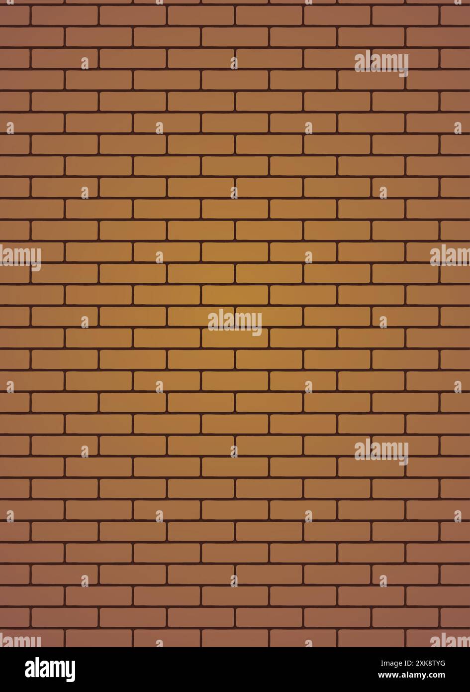 Abstract brown brick wall background. Brick wall texture as abstract background. Stock Vector