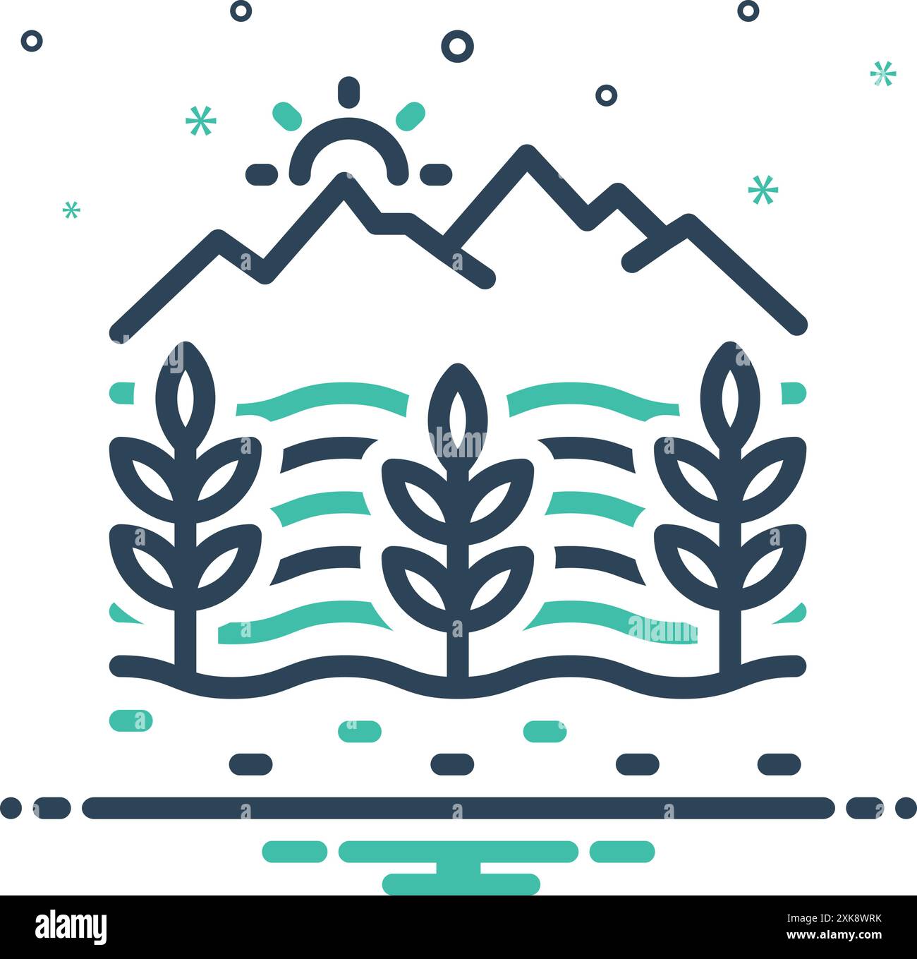 Icon for yields,crop Stock Vector