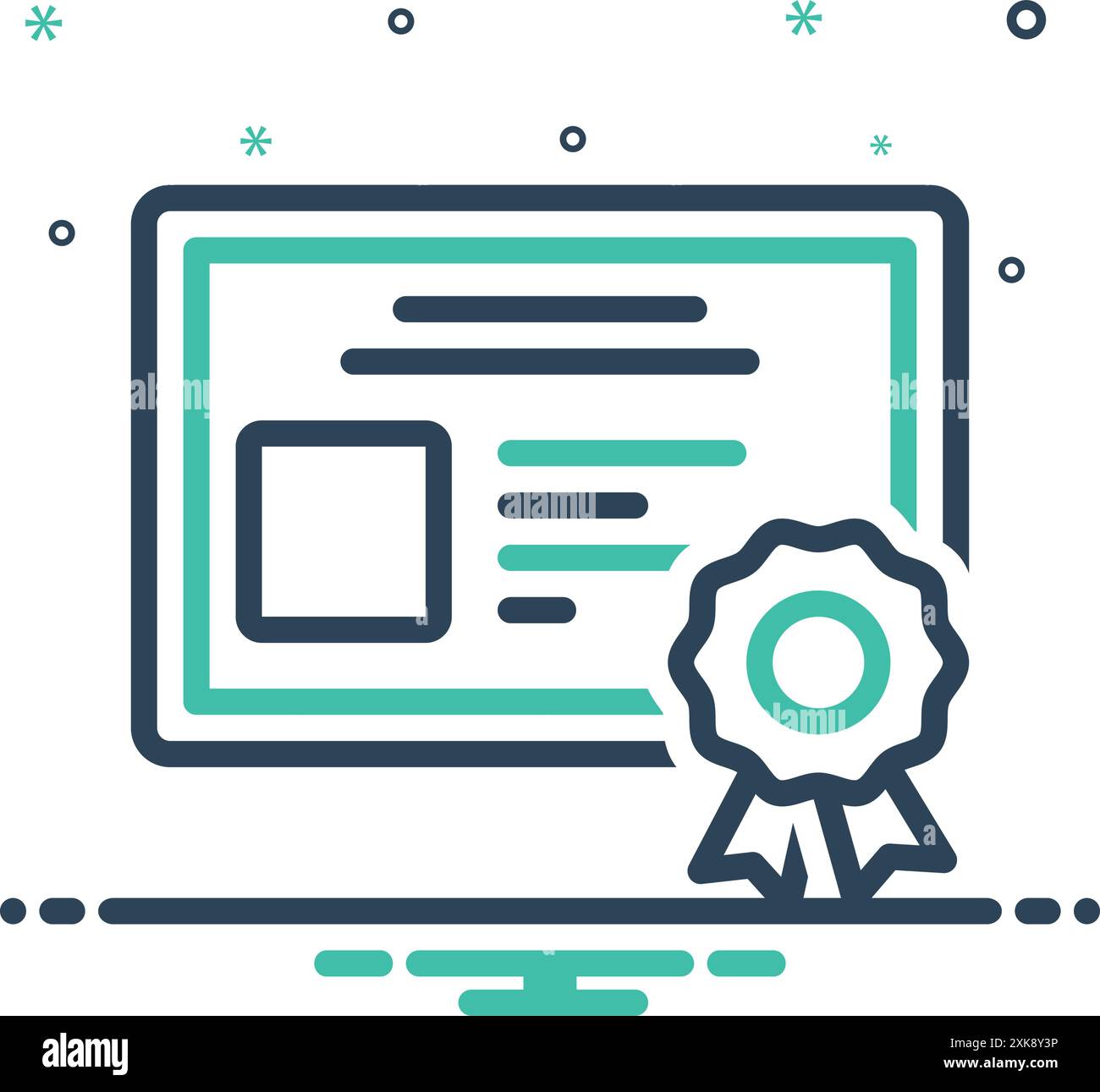 Certificate of merit illustration Stock Vector Images - Alamy