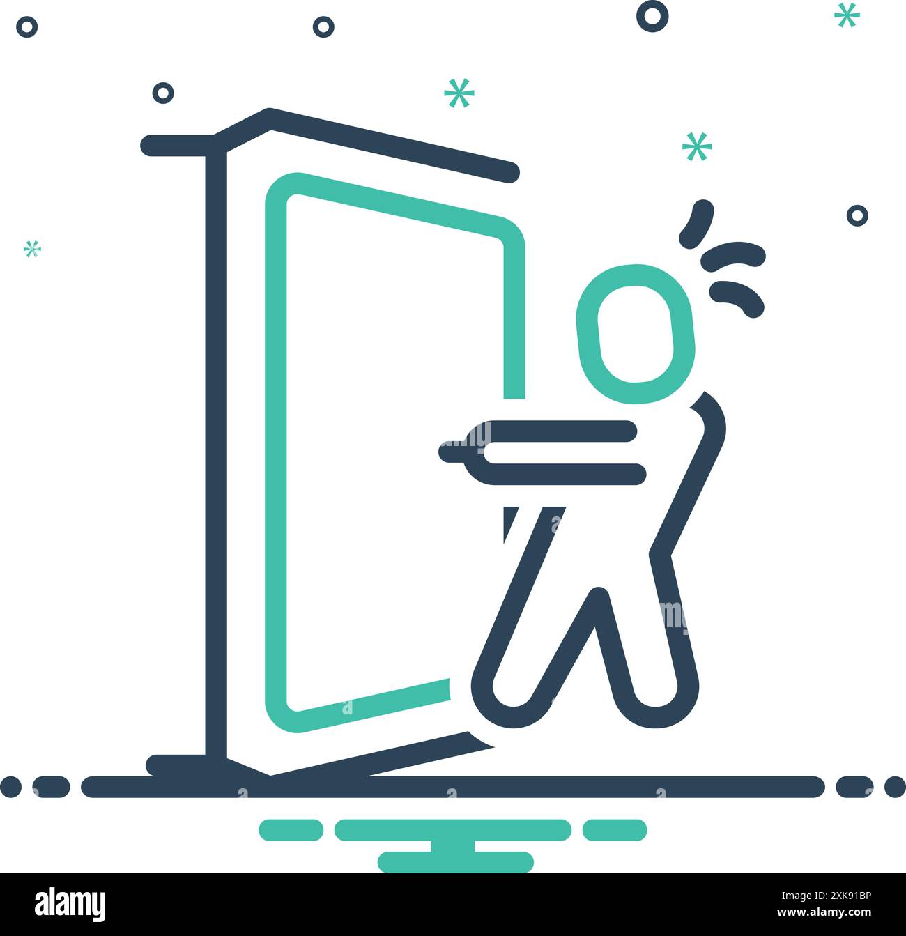 Icon for pulling,push Stock Vector