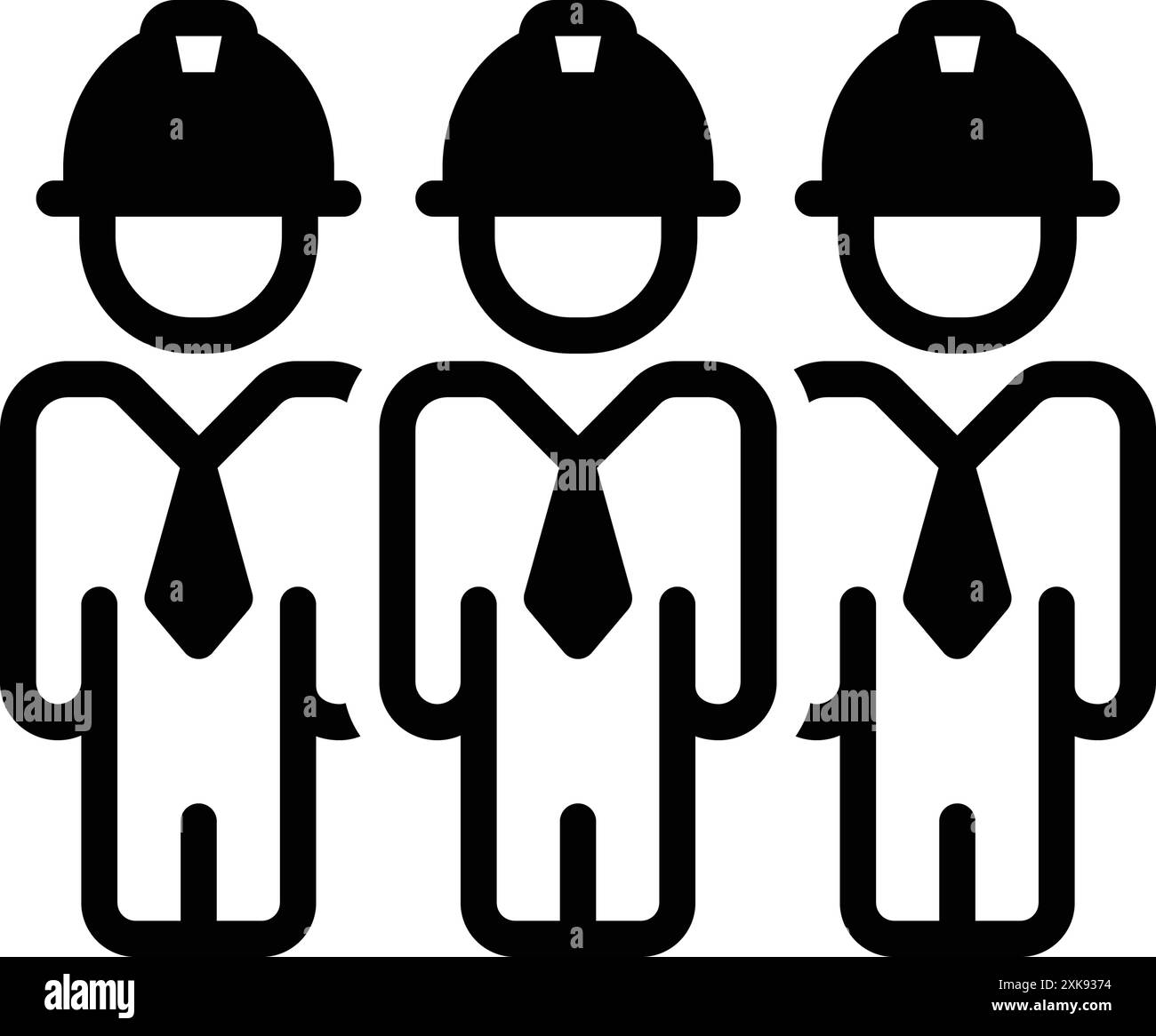 Construction workers silhouette Cut Out Stock Images & Pictures - Alamy