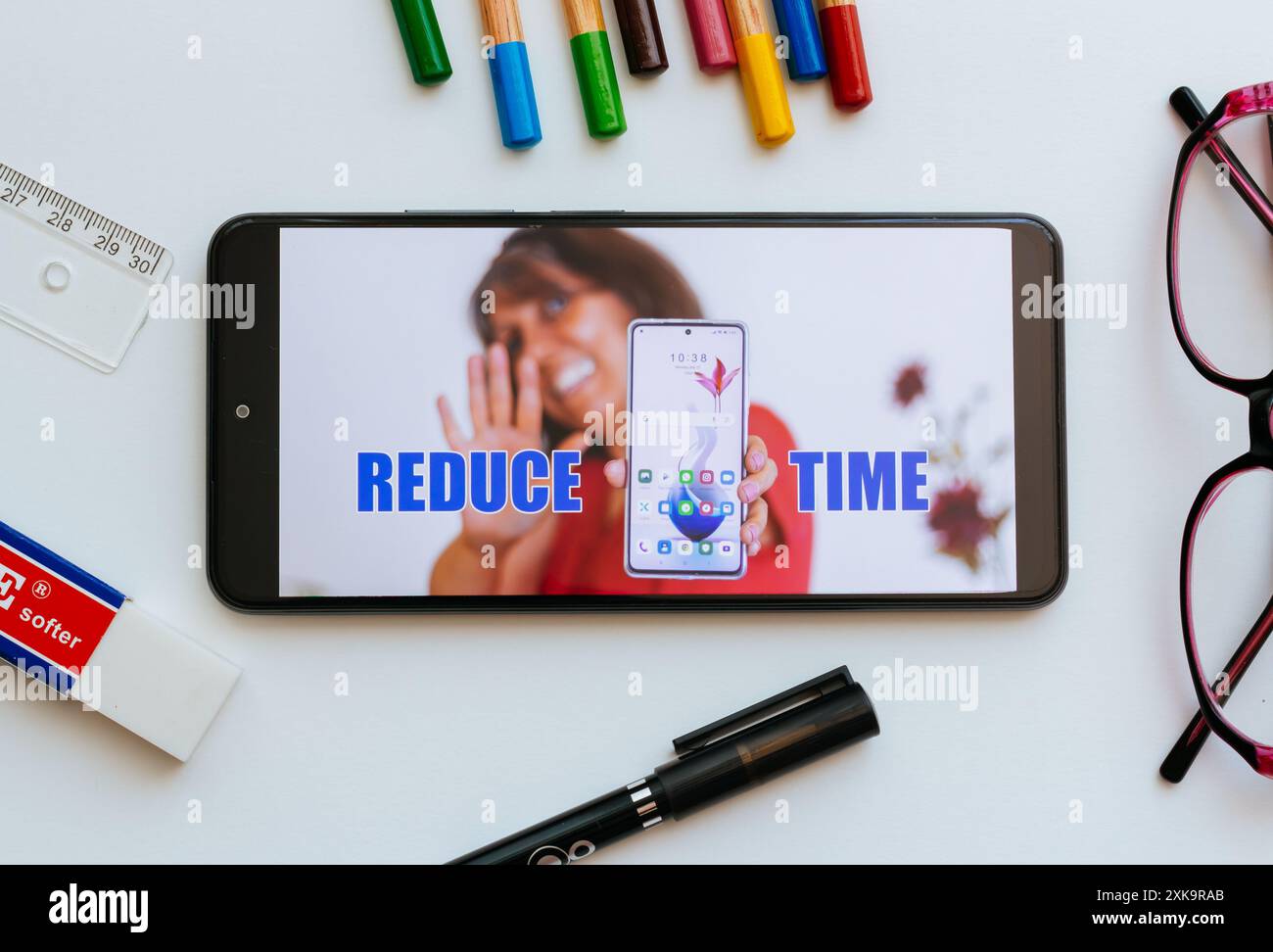 Reduce screen time Stock Photo - Alamy