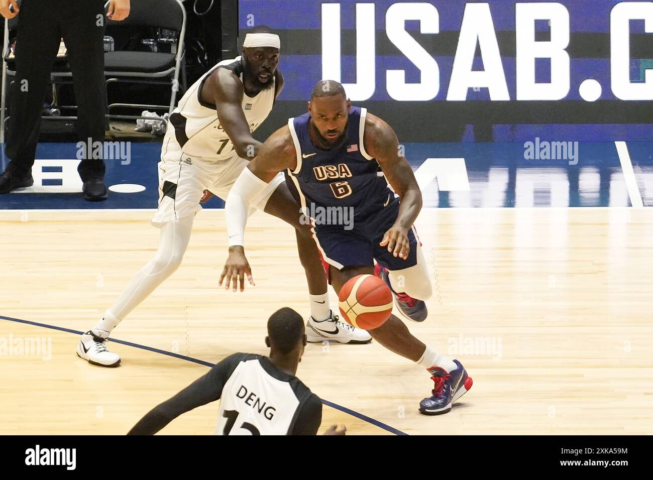 Lebron James of Team Usa during the International Friendly basketball ...