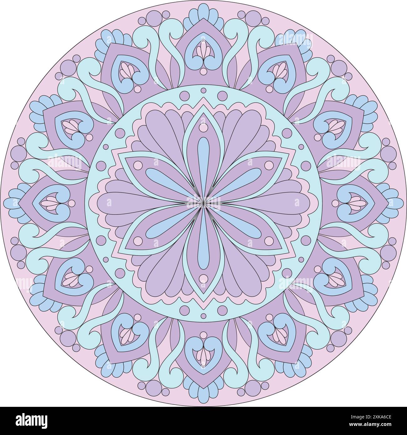 Relax mandala vector vectors hi-res stock photography and images - Alamy