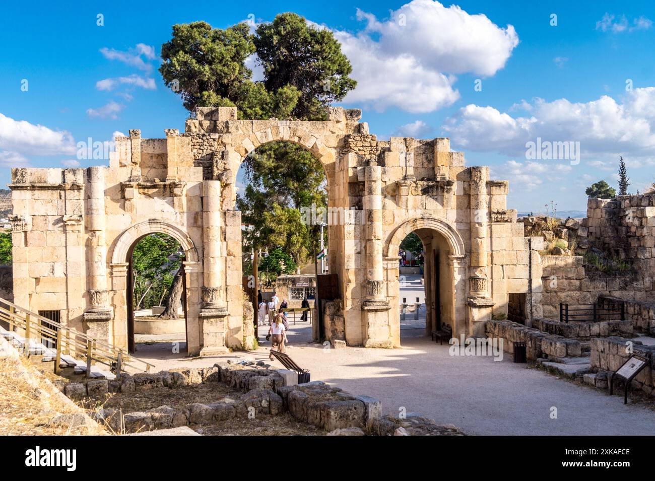 South Gate, Jerash (Gerasa) Roman city, Jordan Stock Photo - Alamy