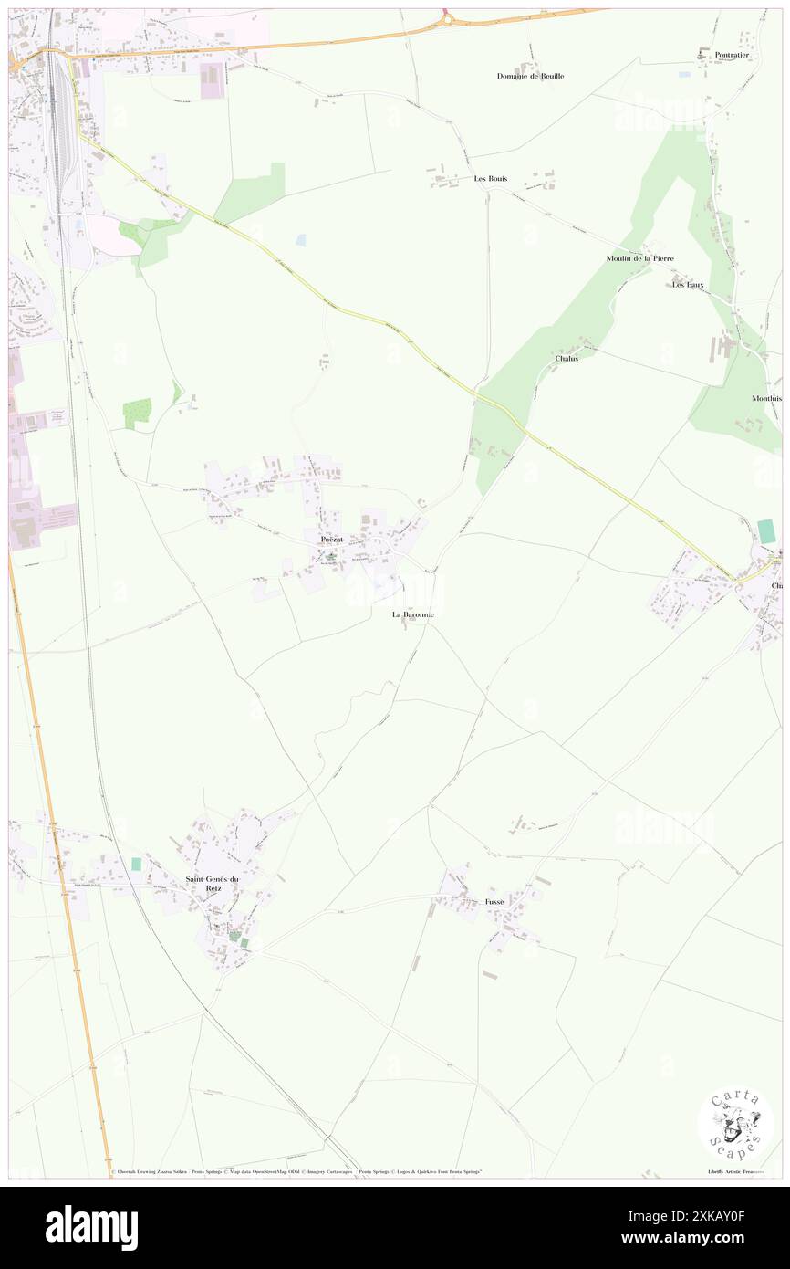 Poezat, Allier, FR, France, Auvergne-Rhône-Alpes, N 46 4' 39'', N 3 13' 27'', map, Cartascapes Map published in 2024. Explore Cartascapes, a map revealing Earth's diverse landscapes, cultures, and ecosystems. Journey through time and space, discovering the interconnectedness of our planet's past, present, and future. Stock Photo