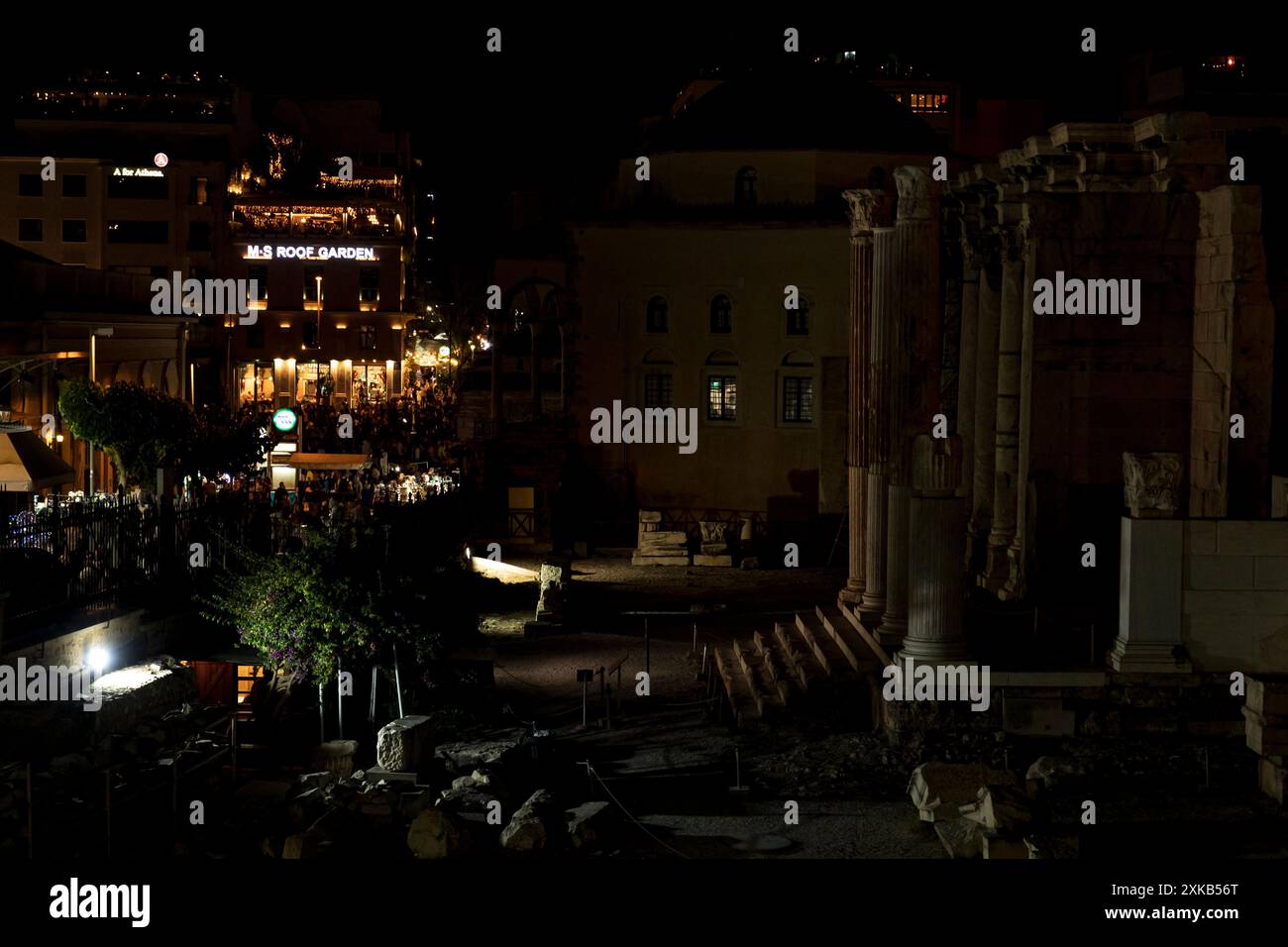 Streets of Athens by night, Greece - June 2024 © Giorgia De Dato Stock Photo