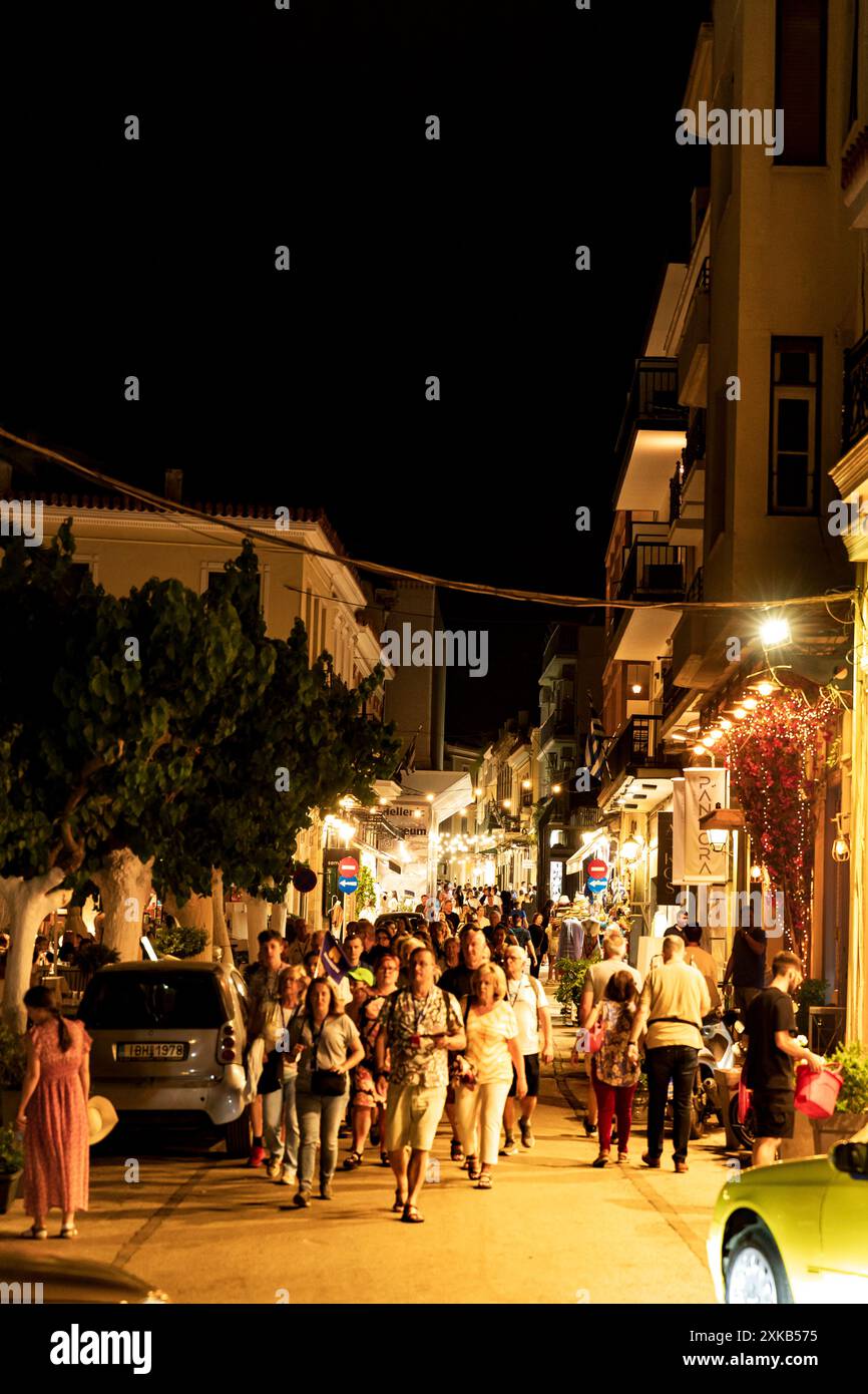 Streets of Athens by night, Greece - June 2024 © Giorgia De Dato Stock Photo