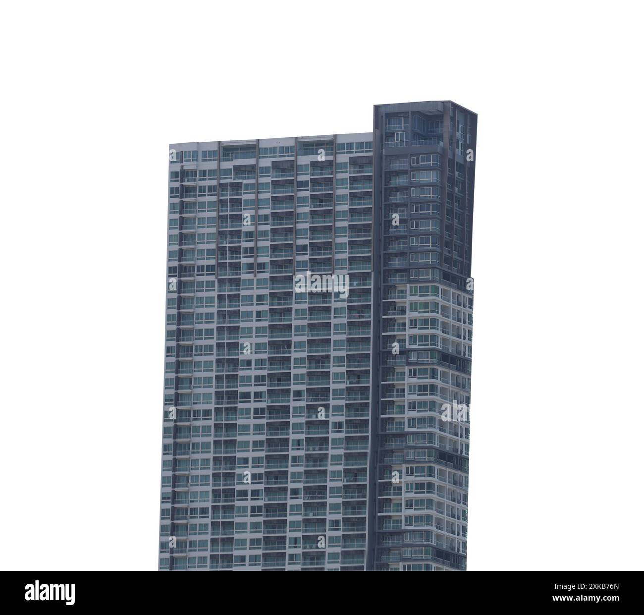 Building under construction on white background and have clipping path ...