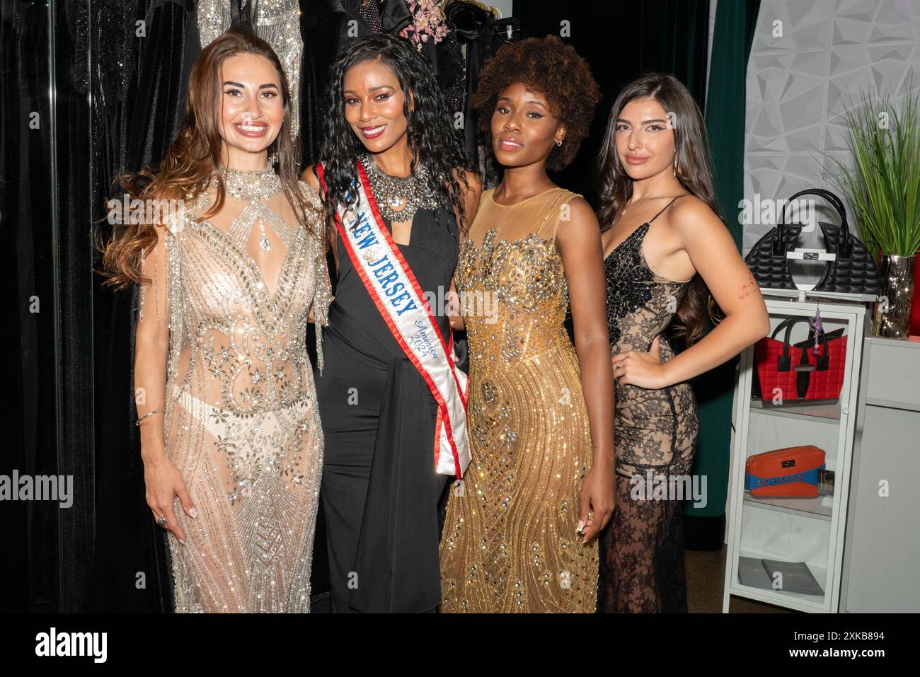 Anna Bebe Lepeshkina, Katia Biassou and models attends the DMC Boutique ...