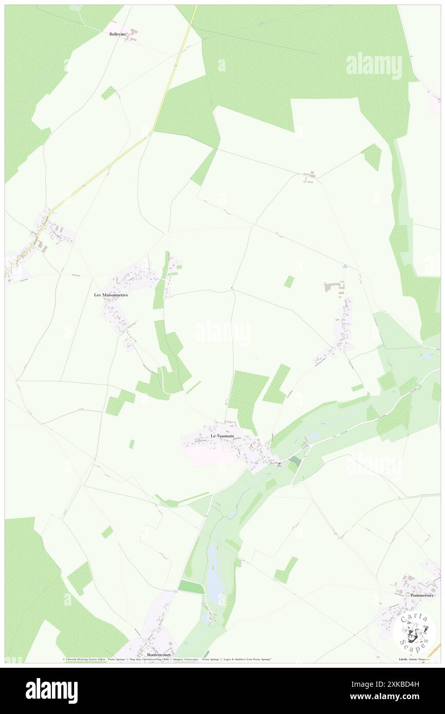 Le Vaumain, Oise, FR, France, Hauts-de-France, N 49 20' 10'', N 1 52' 5'', map, Cartascapes Map published in 2024. Explore Cartascapes, a map revealing Earth's diverse landscapes, cultures, and ecosystems. Journey through time and space, discovering the interconnectedness of our planet's past, present, and future. Stock Photo