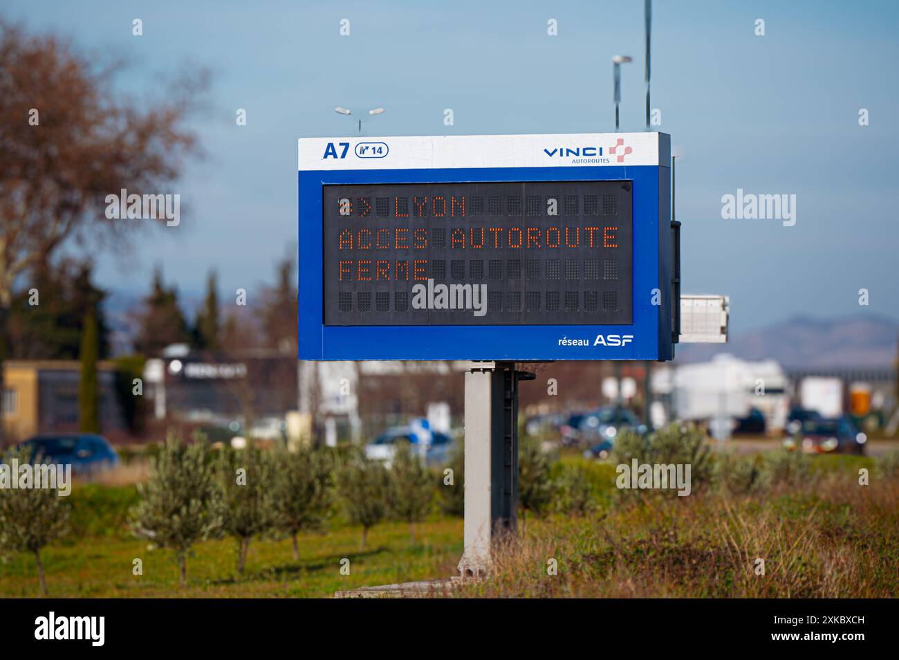 Highway Information Display Sign visible on sunny days, provides ...