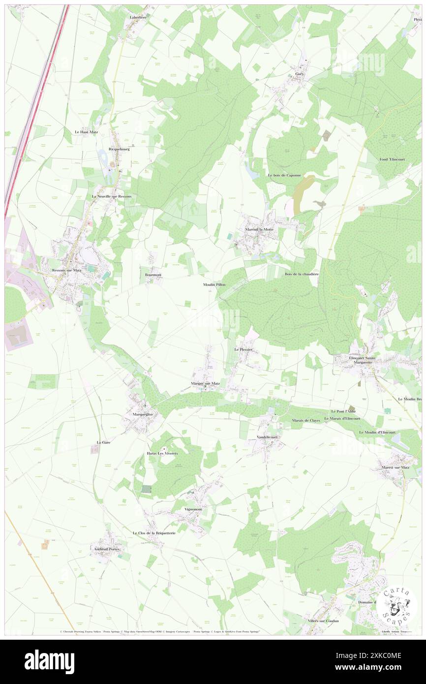 Matz Map Margny sur matz hi-res stock photography and images - Alamy