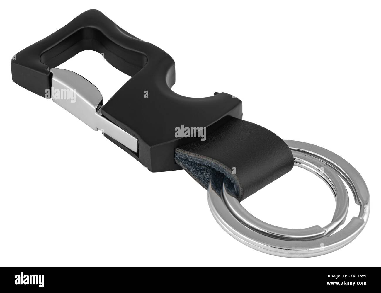 keychain for car keys, on white background in insulation Stock Photo