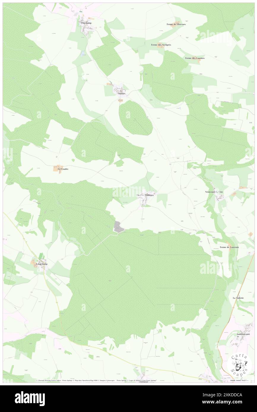 Thol-les-Millieres, Haute-Marne, FR, France, Grand Est, N 48 8' 44'', N 5 28' 54'', map, Cartascapes Map published in 2024. Explore Cartascapes, a map revealing Earth's diverse landscapes, cultures, and ecosystems. Journey through time and space, discovering the interconnectedness of our planet's past, present, and future. Stock Photo