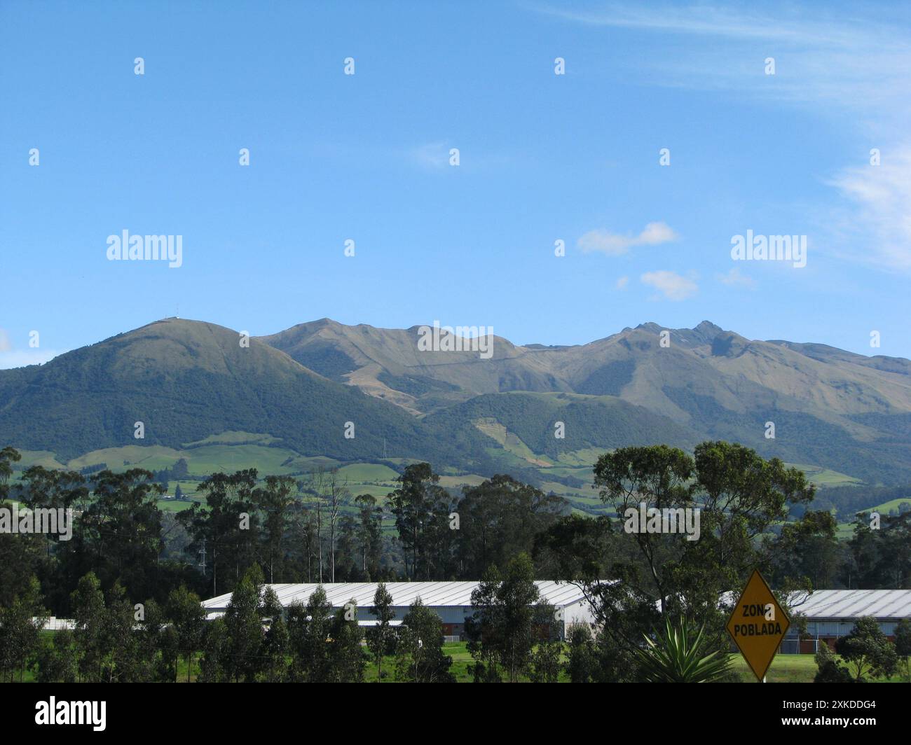 Mountains on the way from Quito to Loja, Ecuador Stock Photo