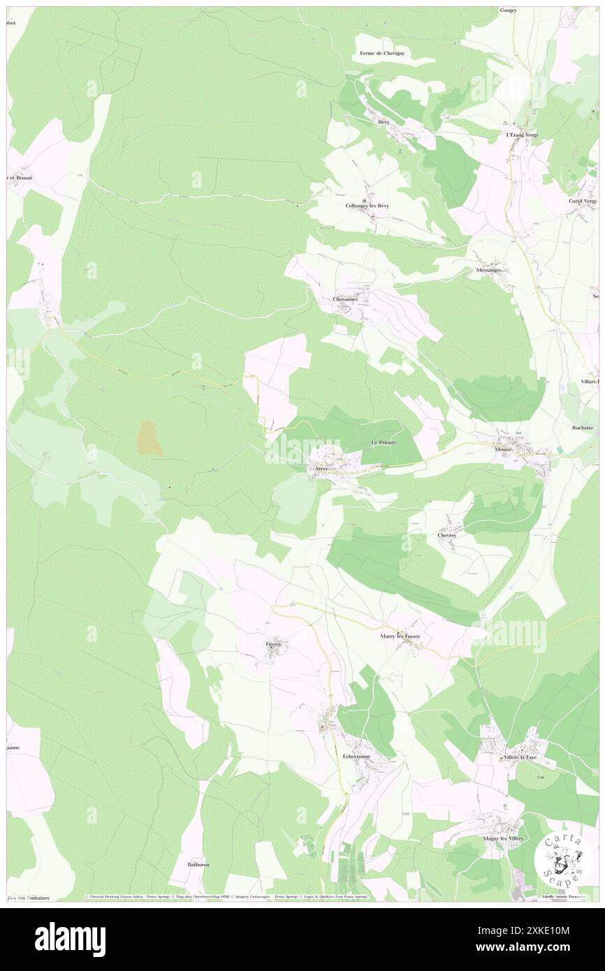 Arcenant, Cote d'Or, FR, France, Bourgogne-Franche-Comté, N 47 8' 21'', N 4 50' 44'', map, Cartascapes Map published in 2024. Explore Cartascapes, a map revealing Earth's diverse landscapes, cultures, and ecosystems. Journey through time and space, discovering the interconnectedness of our planet's past, present, and future. Stock Photo