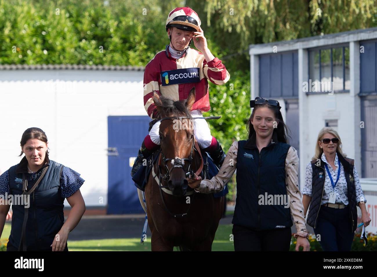 Windsor, Berkshire, UK. 22nd July, 2024. Horse Ruff Justice ridden by ...
