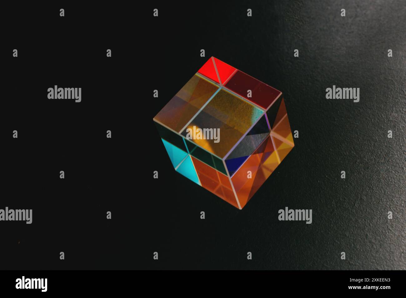 Optical glass cube Light dispersion,spectrum. Physics optics ray ...