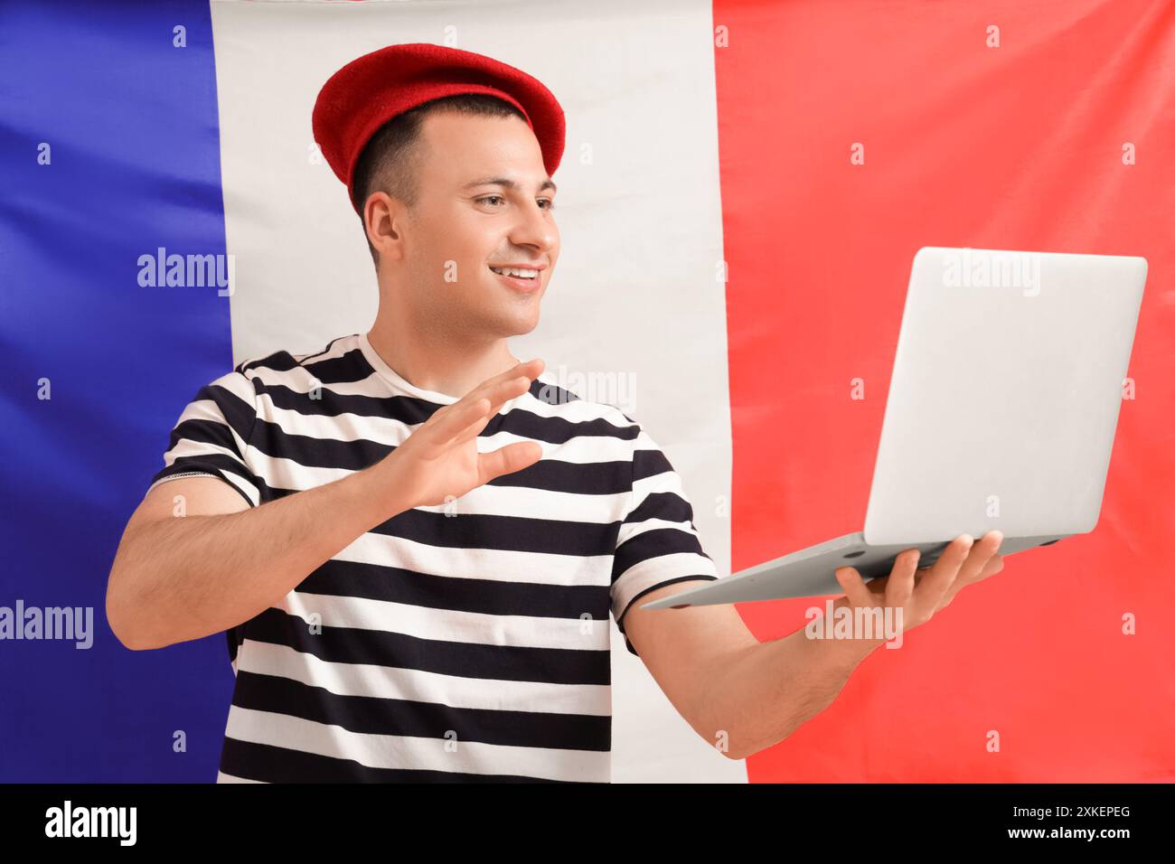French man beret work hi-res stock photography and images - Alamy