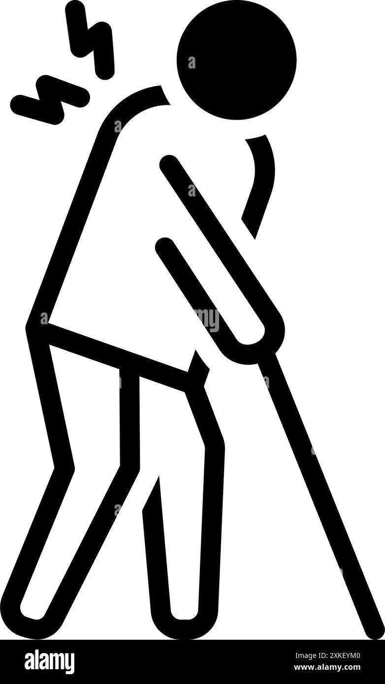 Physical pain vector vectors Black and White Stock Photos & Images - Alamy