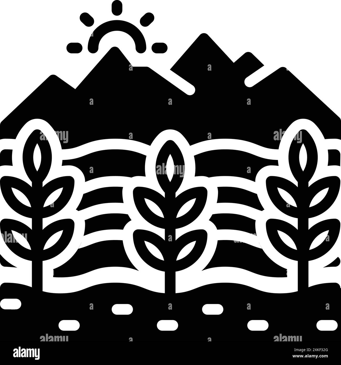 Icon for yields,crop Stock Vector