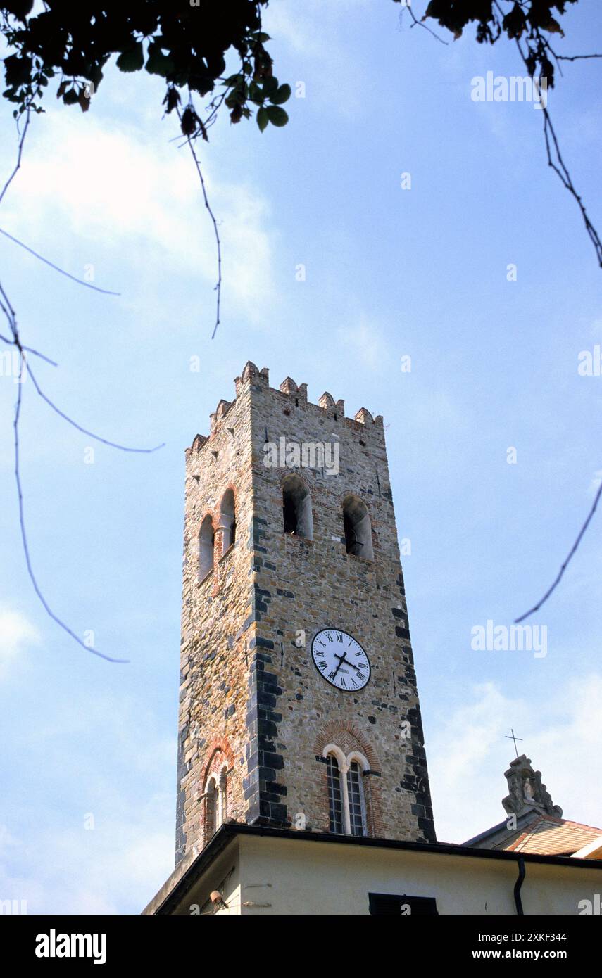 Bell Tower of St John the Baptist church, built during the 13th and ...