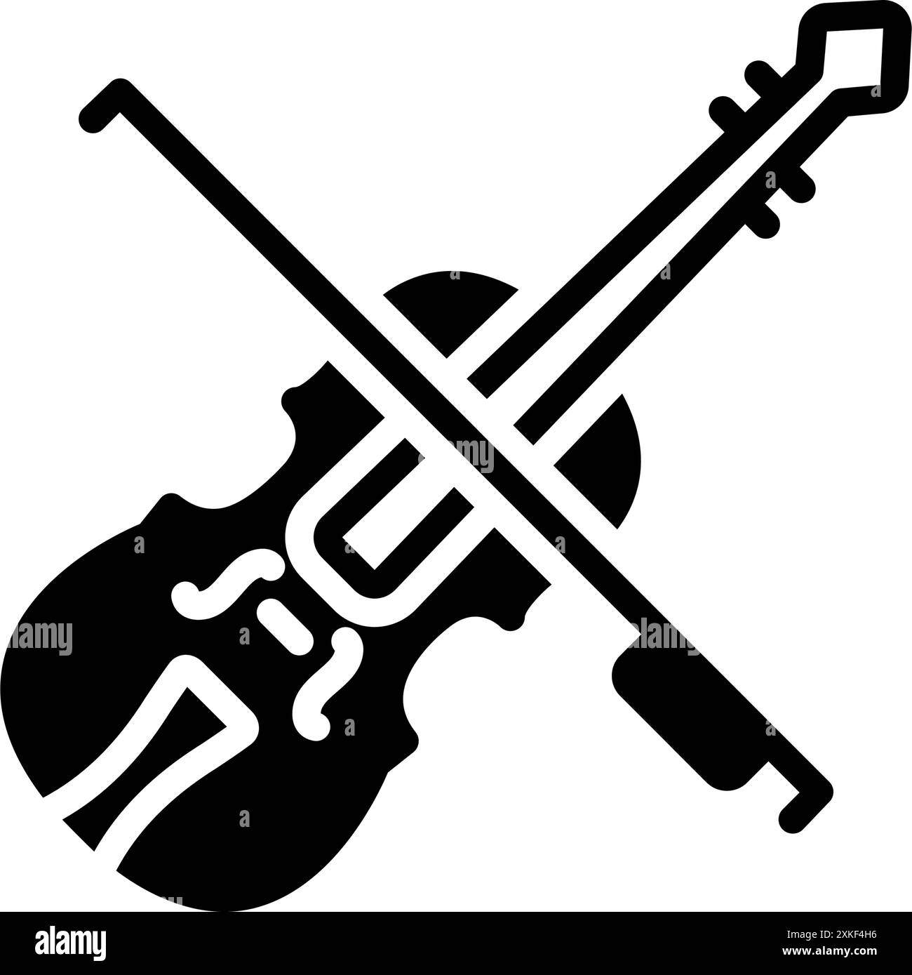 Icon for violin,fiddle Stock Vector