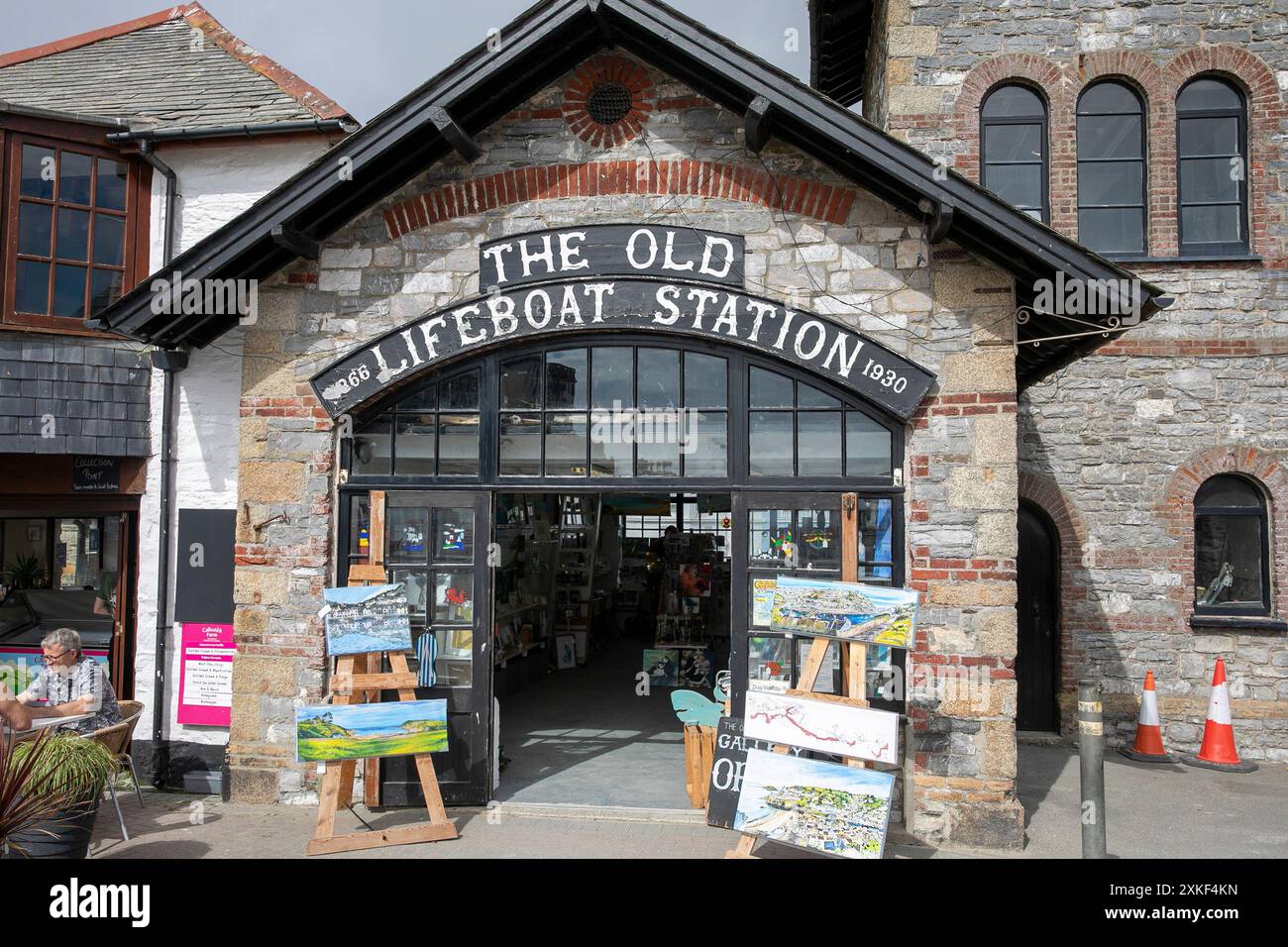 The old lifeboat station gallery looe hi-res stock photography and