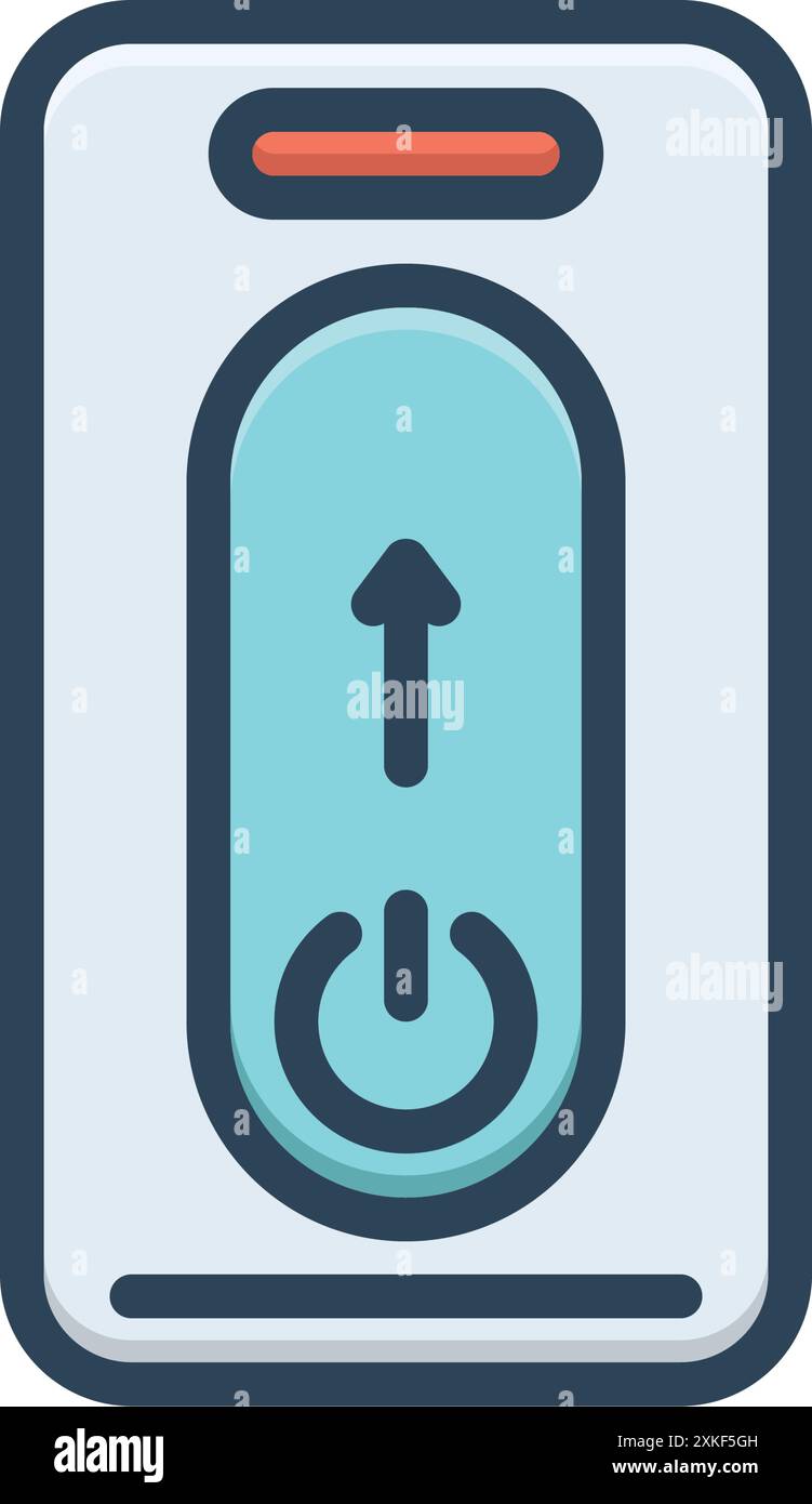 Power off smartphone Stock Vector Images - Alamy
