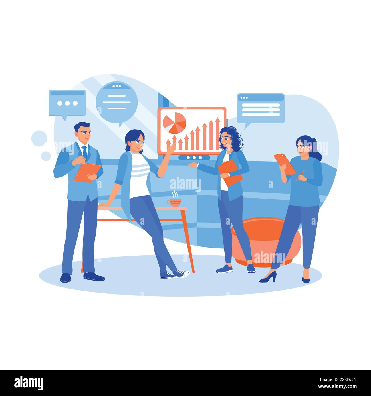 Listening staff Stock Vector Images Alamy