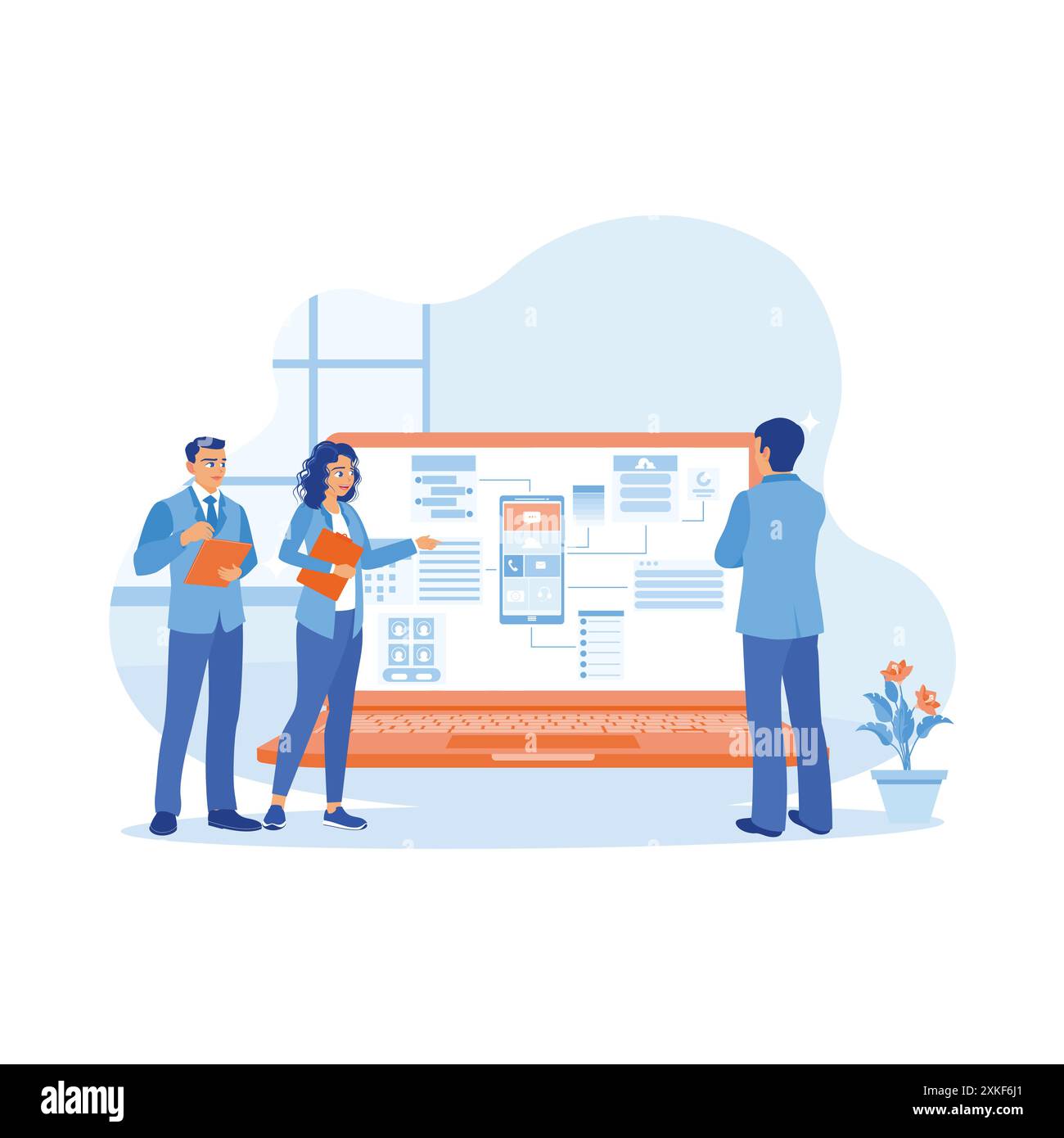 Ui ux trend vector vectors hi-res stock photography and images - Alamy