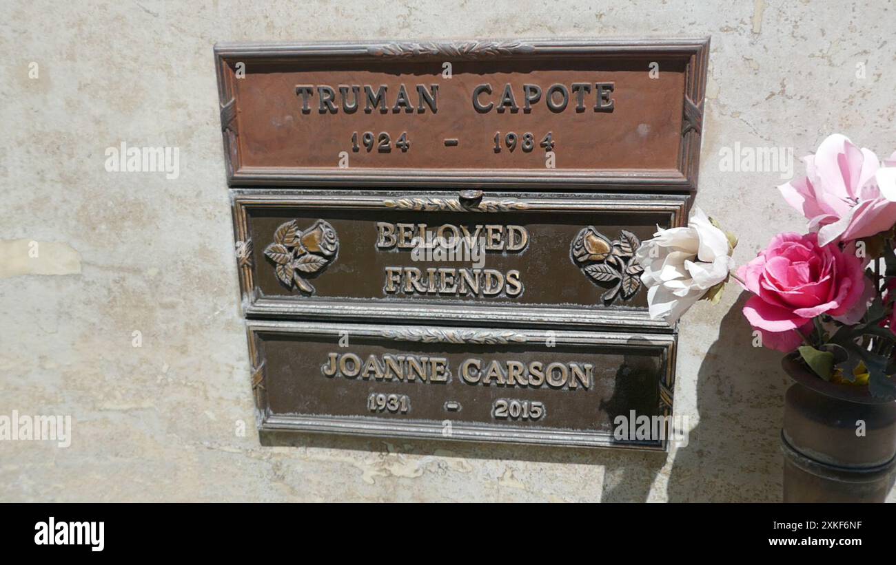 Los Angeles, California, USA 22nd July 2024 Writer Truman Capote Grave ...