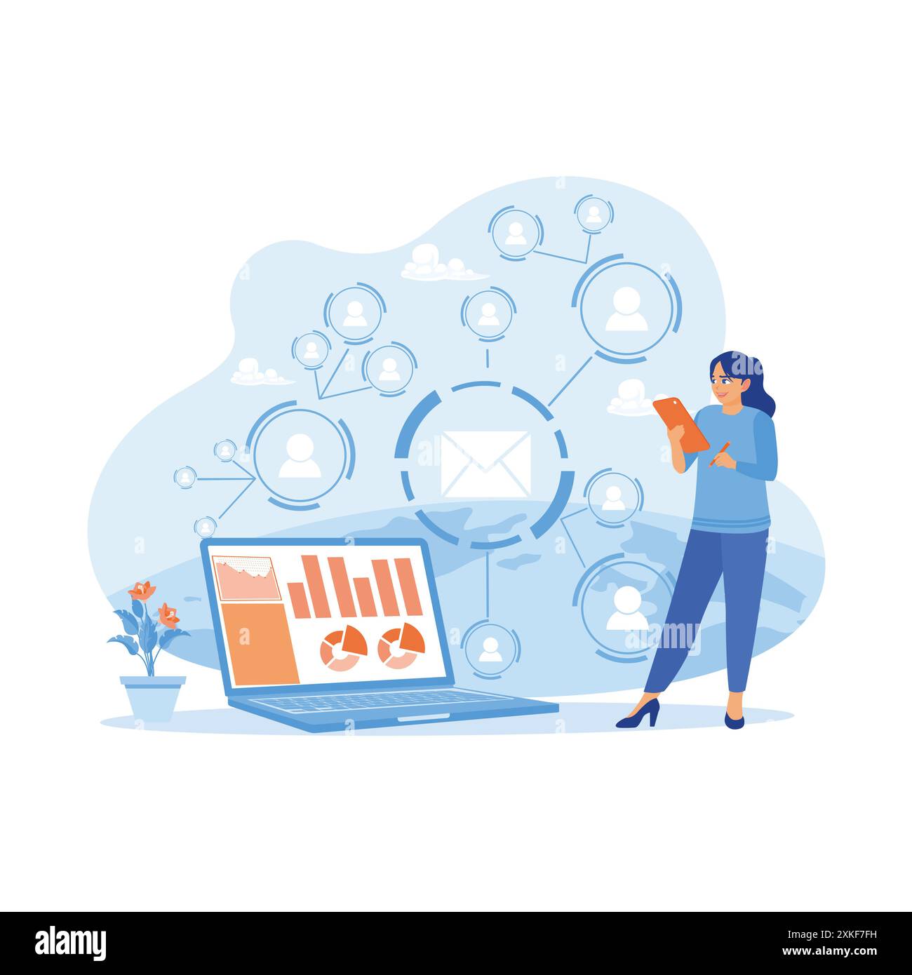 Email client list on Stock Vector Images - Alamy
