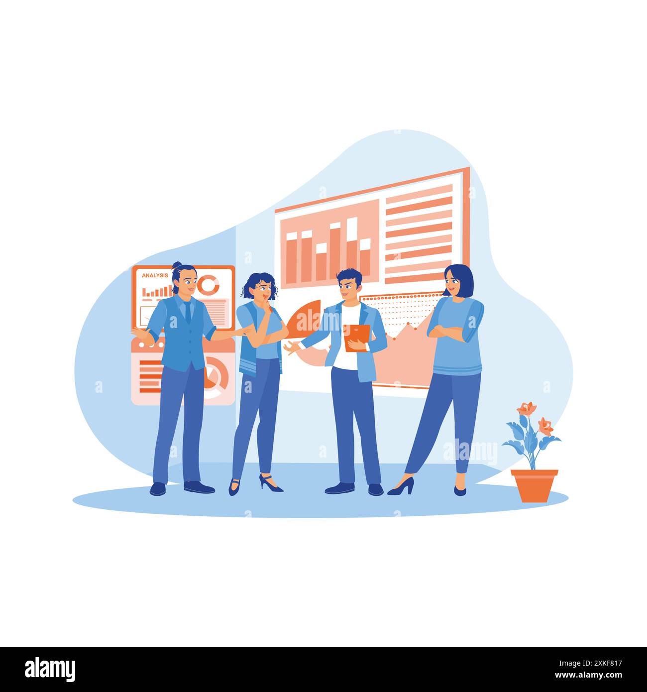 Software company brainstorming Stock Vector Images Alamy