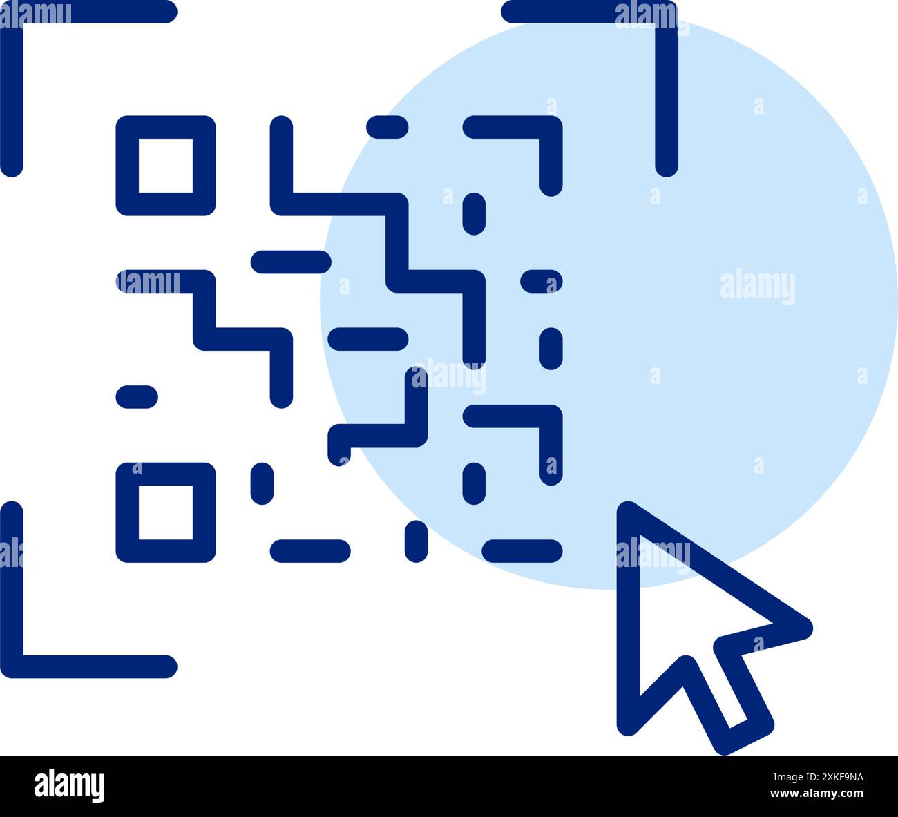 Qr code scan and mouse click. Interactive qr code. Pixel perfect ...