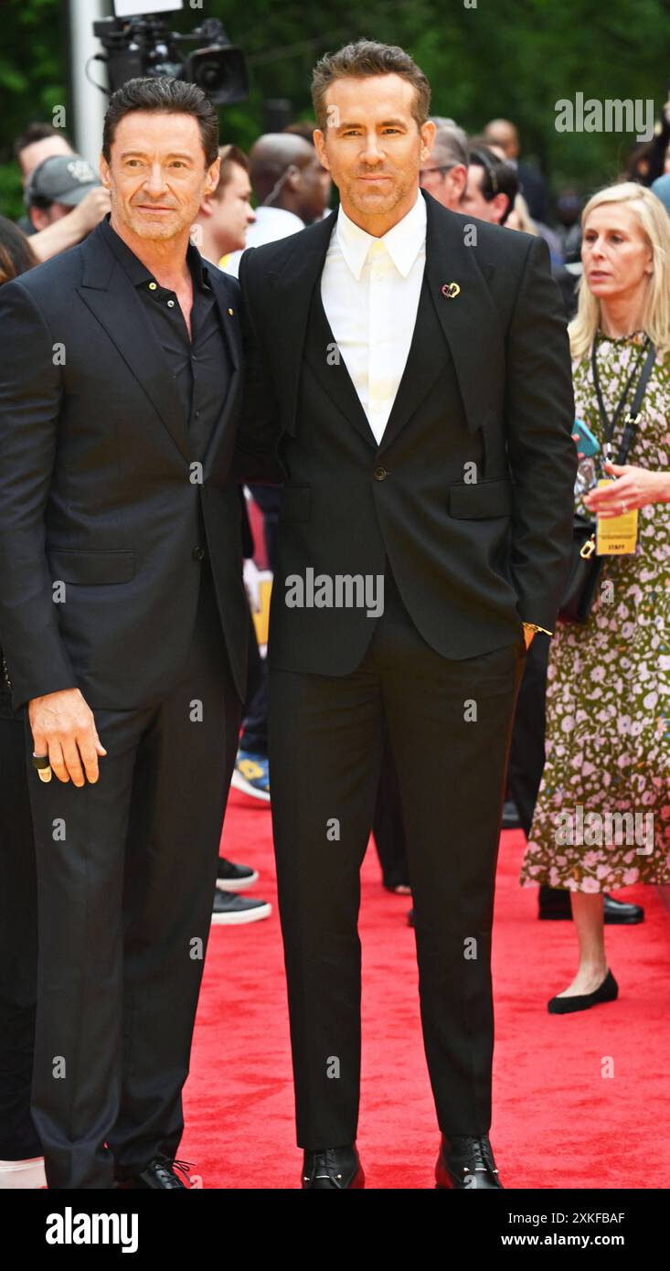 New York City, United States. 22nd July, 2024. Hugh Jackman and Ryan