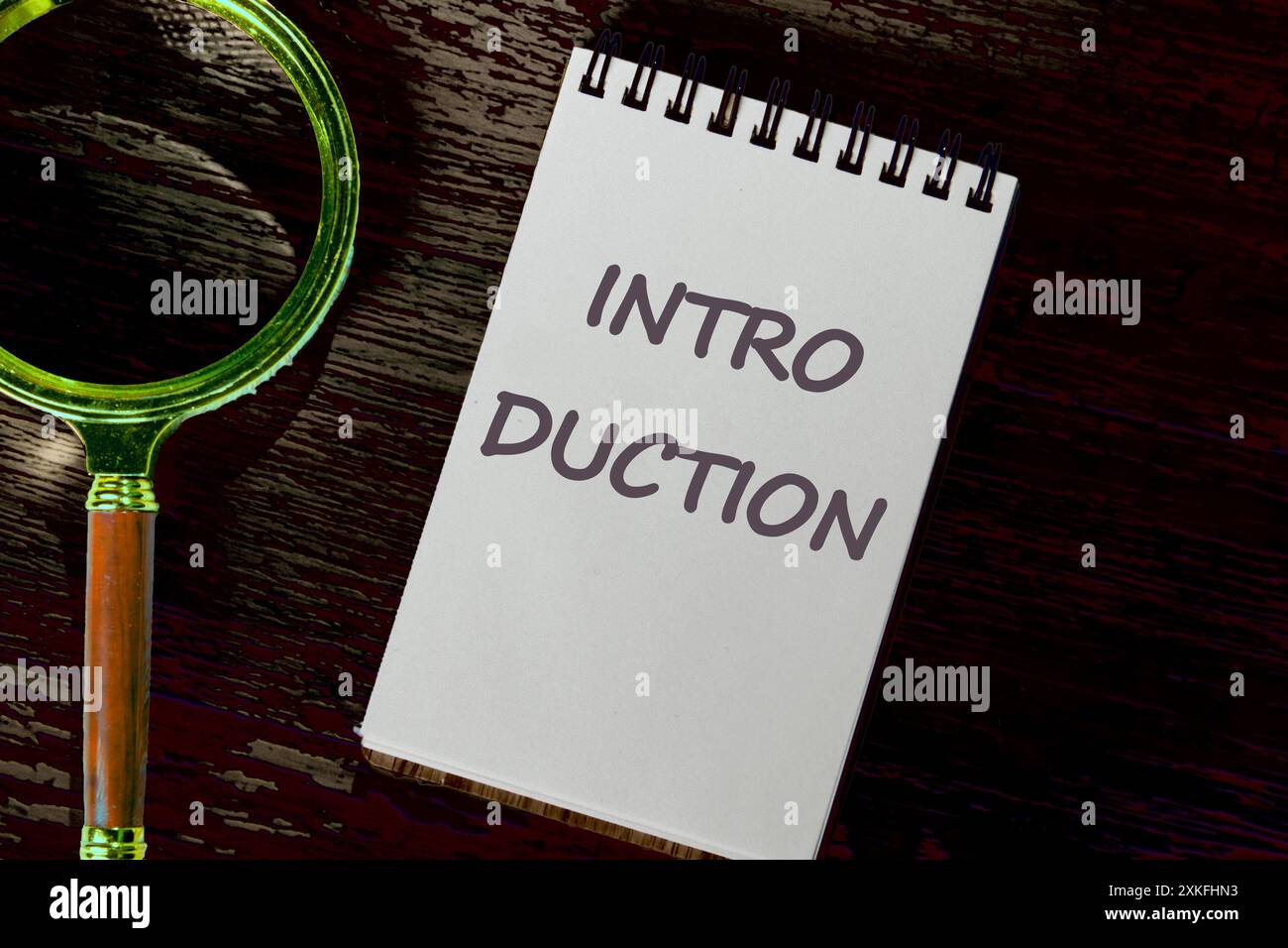 Introduction Word for business concept. INTRODUCTION written in a white ...